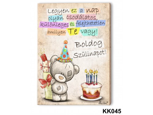 (KK045) Falikép 20 cm x 15 cm - Boldog Születésnapot – Szülinapi Ajándékok